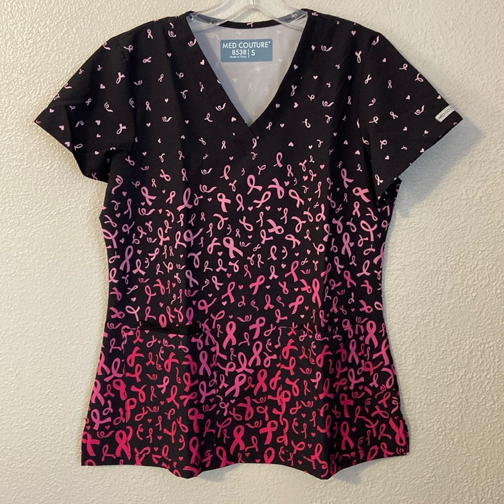 Med Couture Cancer Awareness Scrub